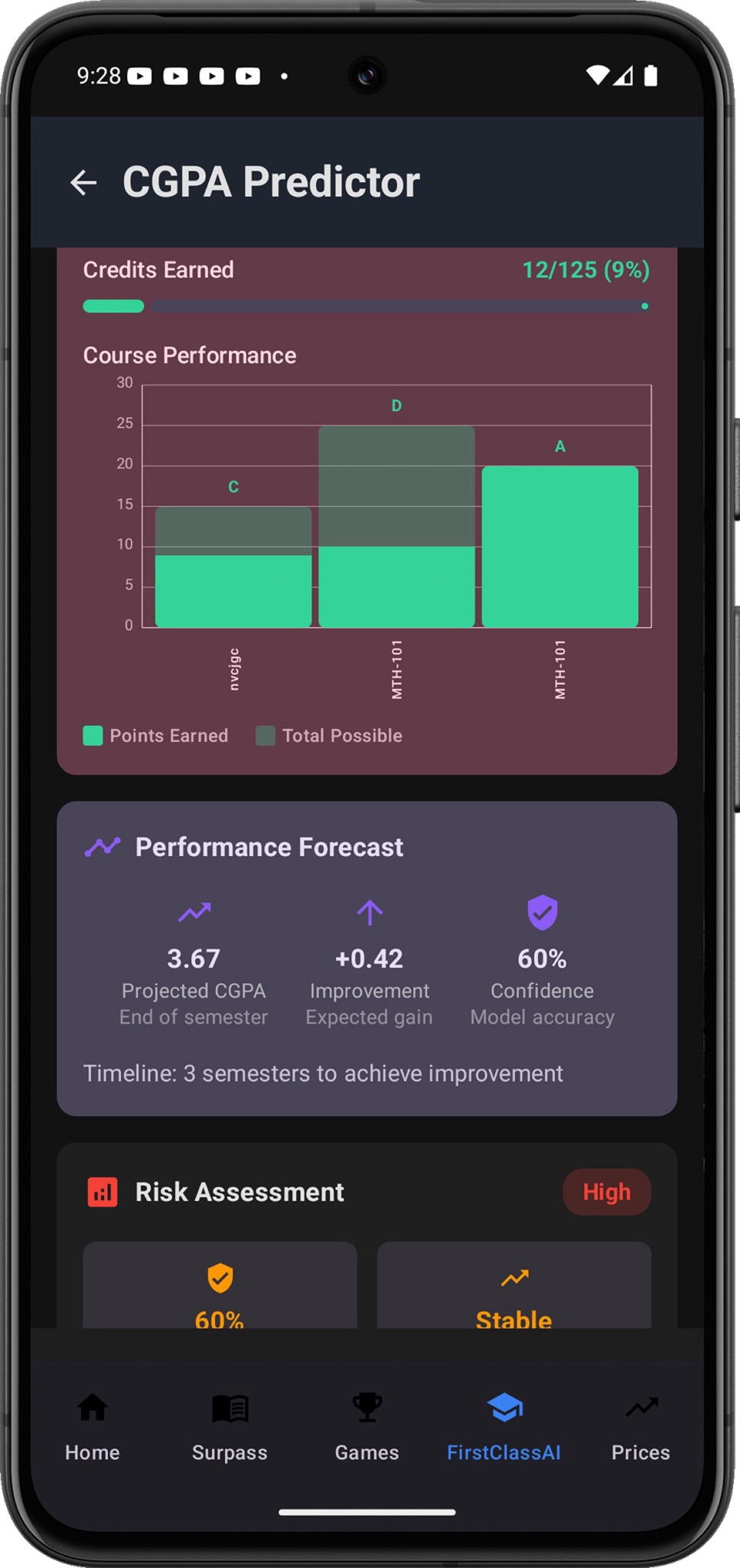 FirstClassAI CGPA Predictor