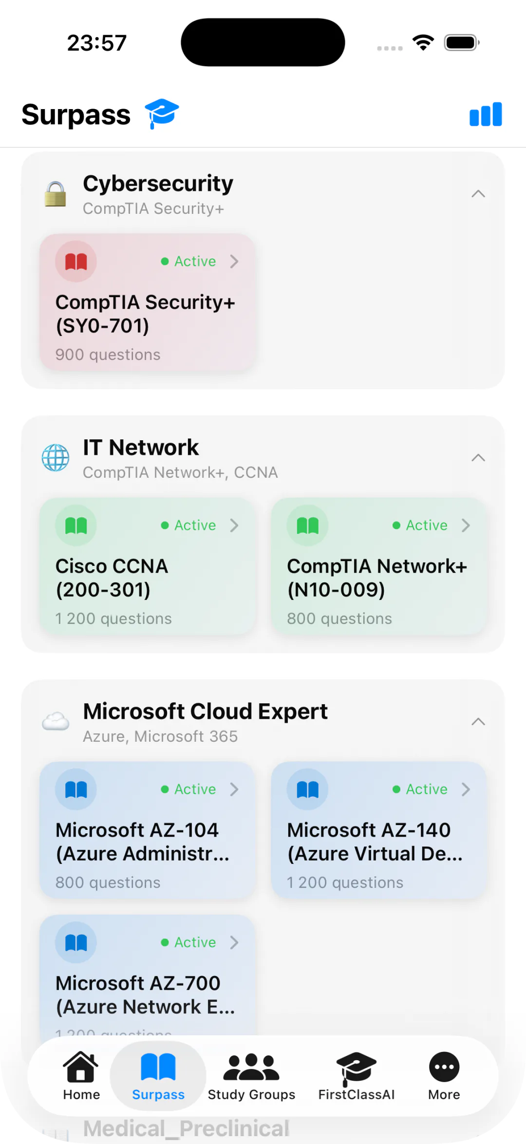 Tenkobo IT Certifications — CCNA flashcards subnetting screen