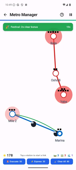 The completed connection with the score increased