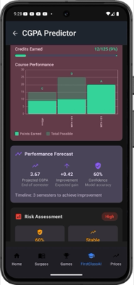 FirstClassAI CGPA Predictor - Click to view full size