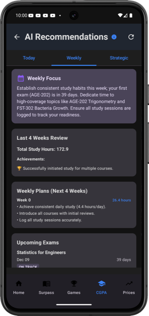 FirstClassAI Goal Tracker - Click to view full size