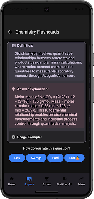 Chemistry Flashcards - Click to view full size