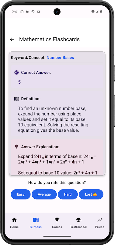 Mathematics Flashcards - Click to view full size
