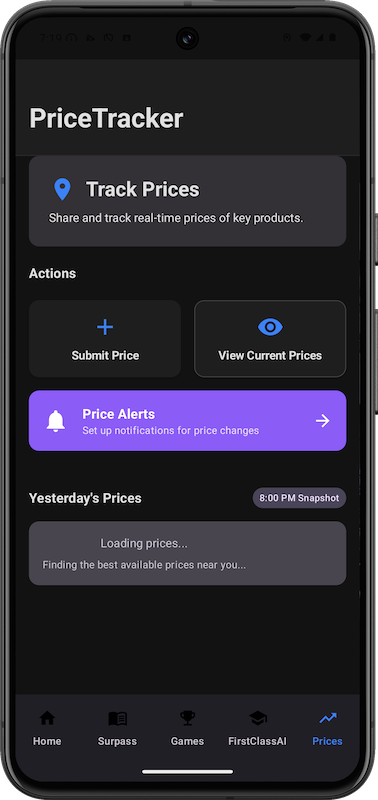 PriceTracker Price Monitoring - Fuel Prices and Smart Alerts (Click to view full size)